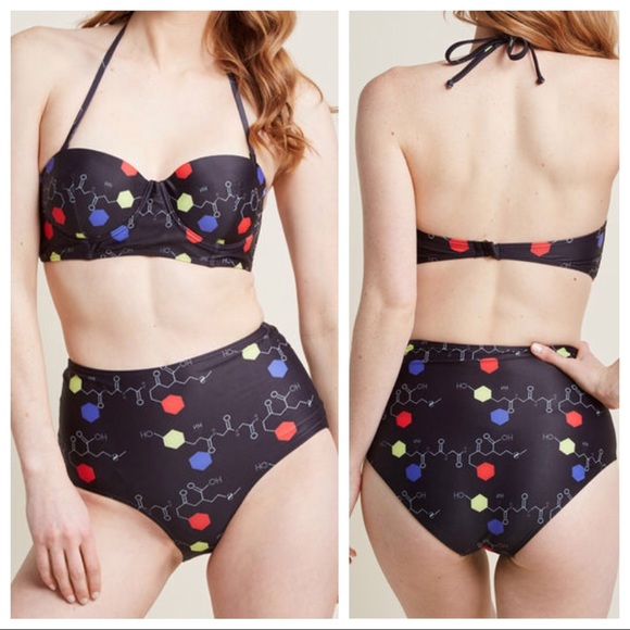 Modcloth Other - ModCloth High Dive You’ve Got Chemistry Swim Set